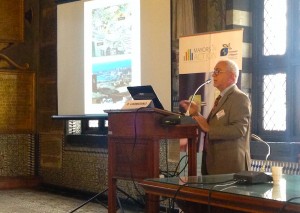 Domenico Carmosino durante la conferenza del Genova Smart Week dedicata alla climatizzazione marina