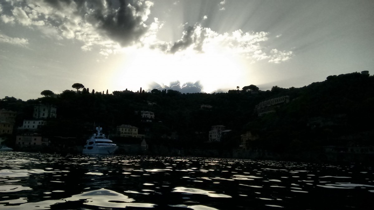 Zona di Portofino: tramonto