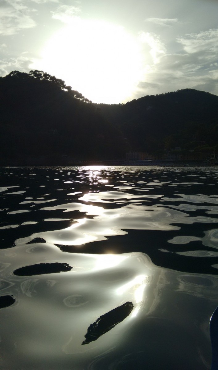 Portofino in kayak: tramonto in mare