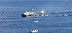 Yacht Sea Blue in fiamme: a bordo anche l’ex rossonero Massaro. Ecco il video!