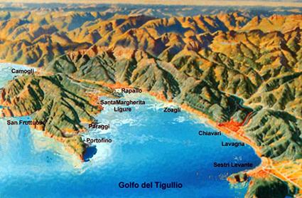 Mappa del Golfo del Tigullio