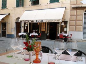 L'ingresso del ristorante Cucù di Camogli