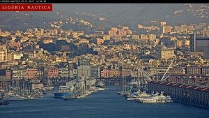 Genova - Il Porto Antico inquadrato dalla webcam di Liguria Nautica