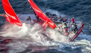 Il VO65 Mapfre durante la Volvo Ocean Race 2015