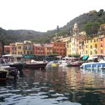 Immagine dal traghetto a Portofino