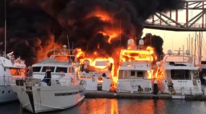 incendio yachts barcellona porto forum