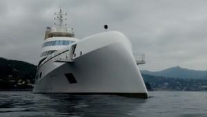 Megayacht A a Portofino.
