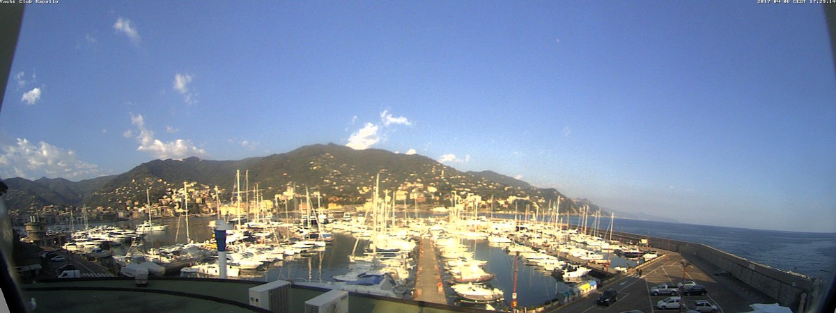Immagine dalla webcam del Porto Carlo Riva di Rapallo.