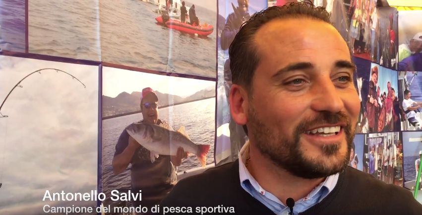 Antonello Salvi durante l'intervista di Liguria Nautica alla Fiera della Pesca DEP 2017