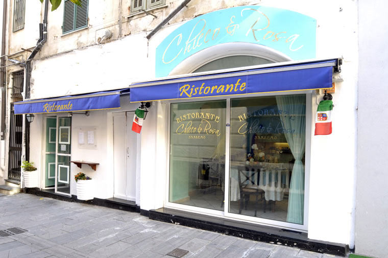 Ristorante Chicco e Rosa, vetrina