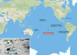 L'isola di Henderson è sommersa dalla plastica