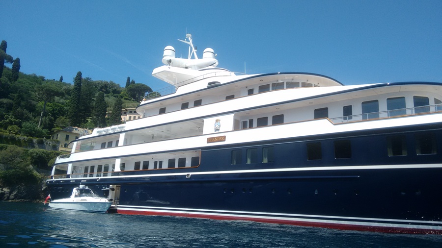 Megayacht Leander a Portofino: che gioiello!