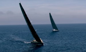 Due barche in regata alla Giraglia Rolex Cup 2017