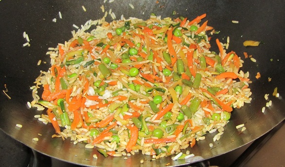 Riso basmati con verdurine