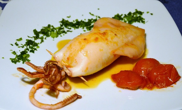 Calamari ripieni di cous cous