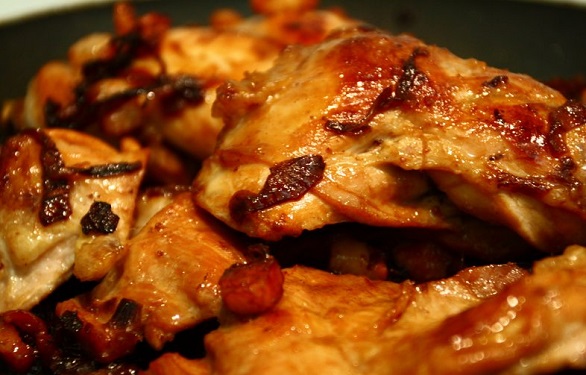 Coniglio in agrodolce al prosecco