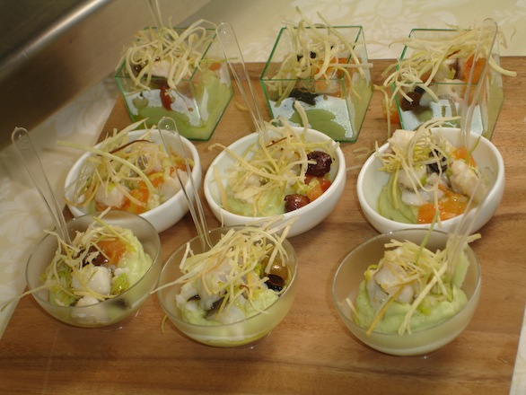 Bavarese di merluzzo con cavolfiori