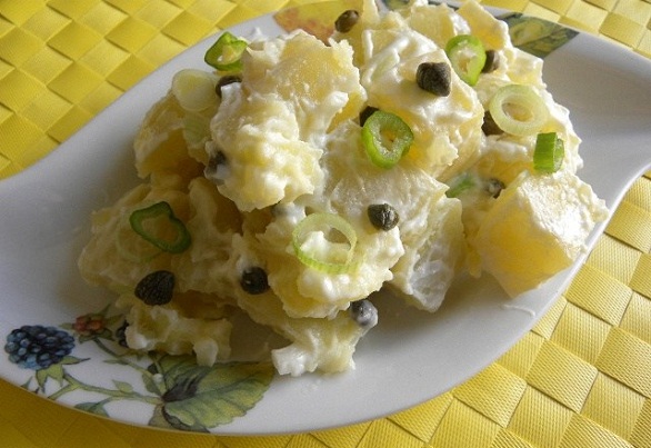 Patate, mele e maionese