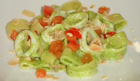 Calamari pesto e zucchine