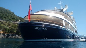 Poppa del mega yacht Leander