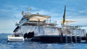 Megayacht Zeus nel golfo del Tigullio