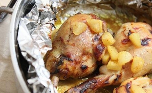 Pollo alle mele