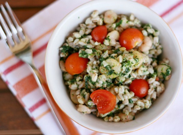 Farro al pesto