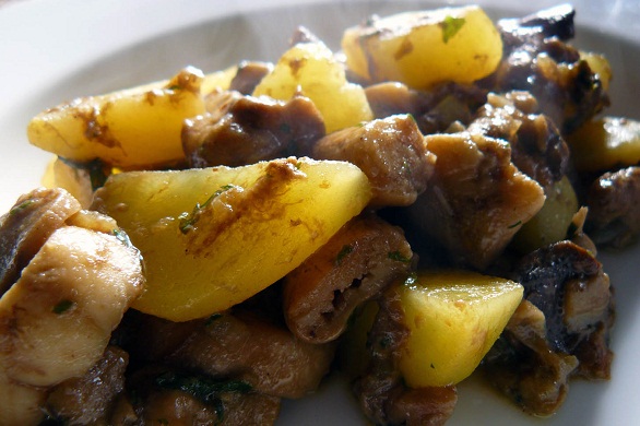 Patate e funghi