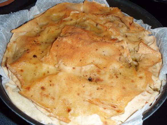 Pane Carasau alla crescenza e sapori mediterranei