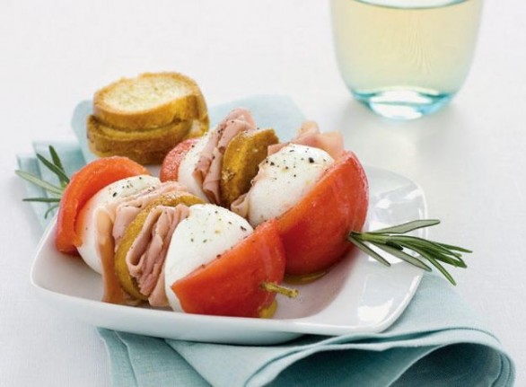 Spiedoni di caprese