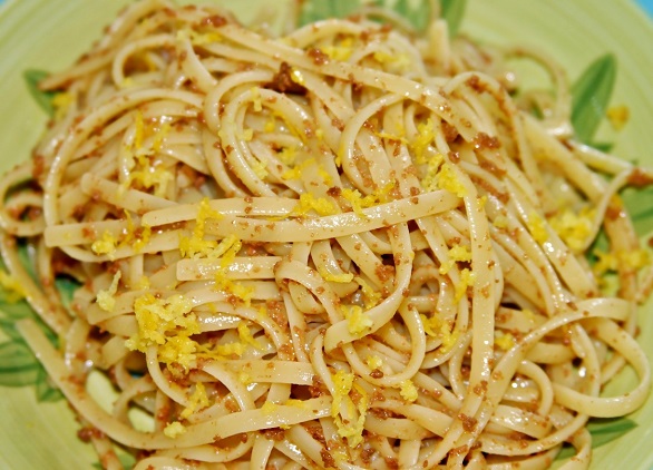 Pasta bottarga e limone