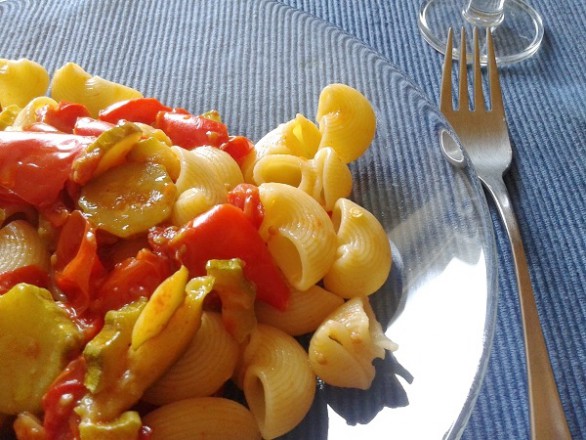 Pasta piccante alle verdure