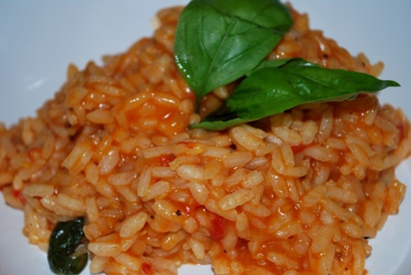 Risotto pomodori e cipolle