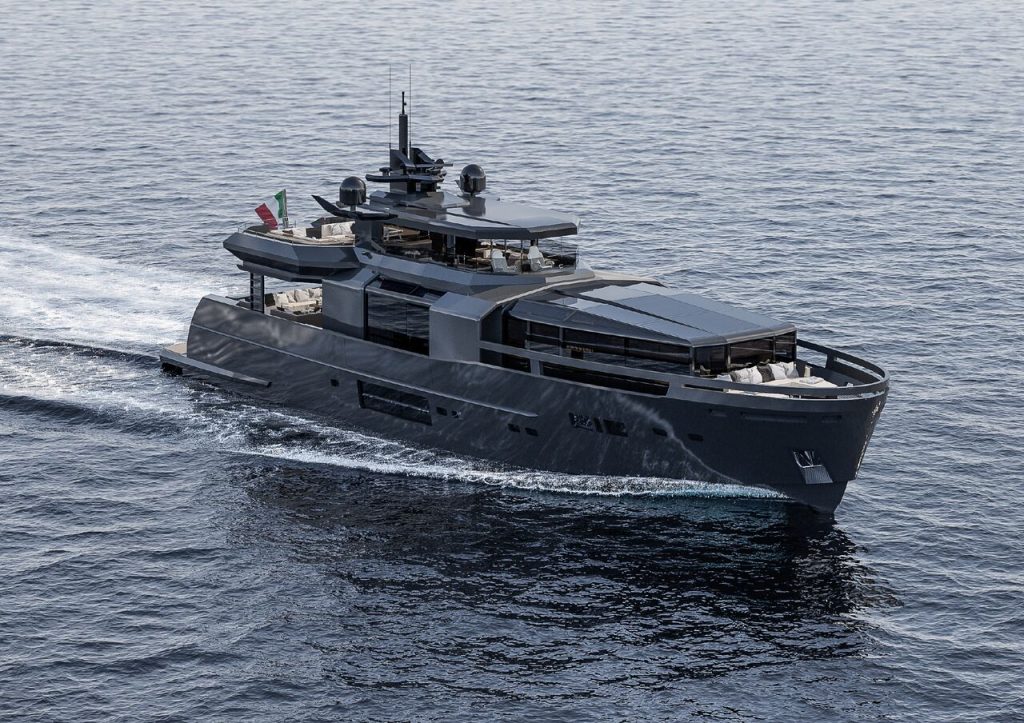 Arcadia Yachts A100+: panoramica dall'alto
