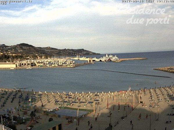 Webcam spiaggia Sanremo