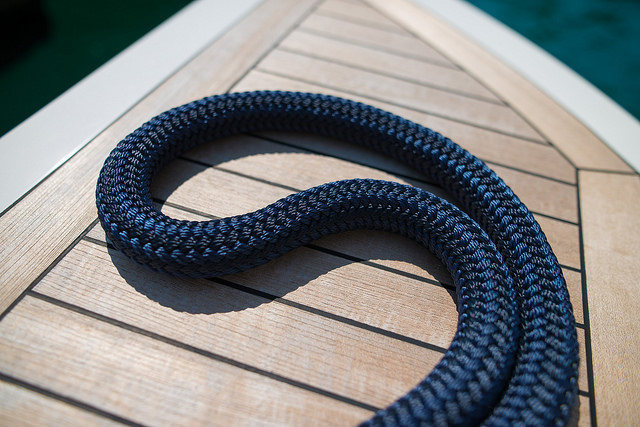 Cima di colore blu scuro prodotta dalla Armare Ropes