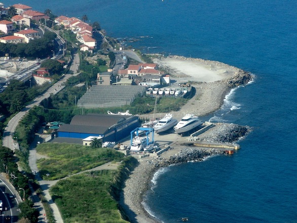 Veduta aerea dei Cantieri del Mediterraneo