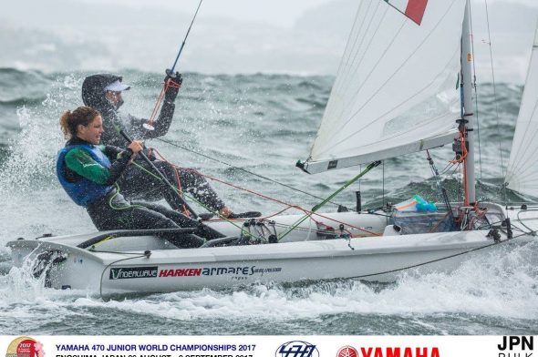 Benedetta Di Salle e Alessandra Dubbini durante la regata in Giappone