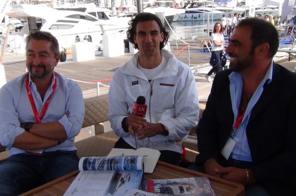 L'intervista a Roberto Bello, amministratore delegato di Heron Yacht (a destra) e Massimo Picco(a destra), architetto che ha lavorato all'incredibile design di Heron 56