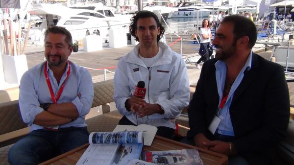 L'intervista a Roberto Bello, amministratore delegato di Heron Yacht (a destra) e Massimo Picco(a destra), architetto che ha lavorato all'incredibile design di Heron 56
