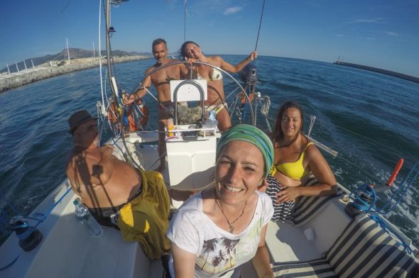 New Social Sea: una foto a bordo durante un'uscita in barca durante l'estate 2017