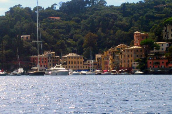 Yacht ormeggiati a Portofino