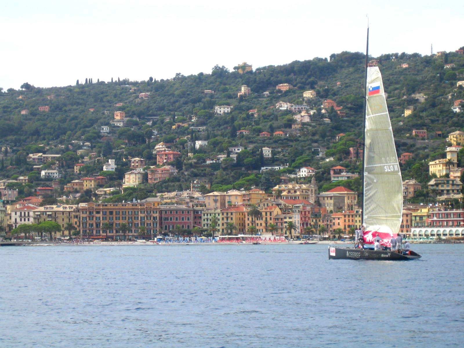 Barca a vela a Santa Margherita