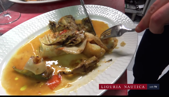 Video ricetta: Rana pescatrice con carciofi e calamari