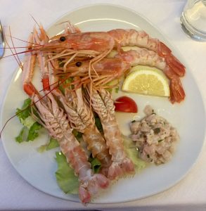 Yacht Club Chiavari: antipasto di crudità di mare