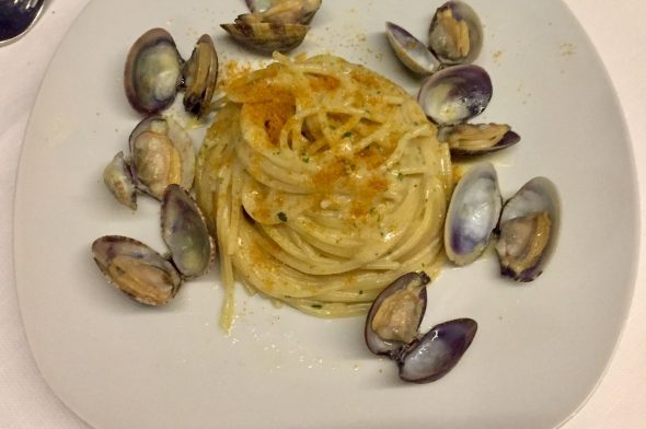 Yacht Club di Chiavari: spaghetti vongole e bottarga