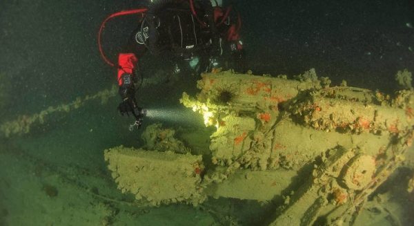 Il cannone della torpediniera Andromeda