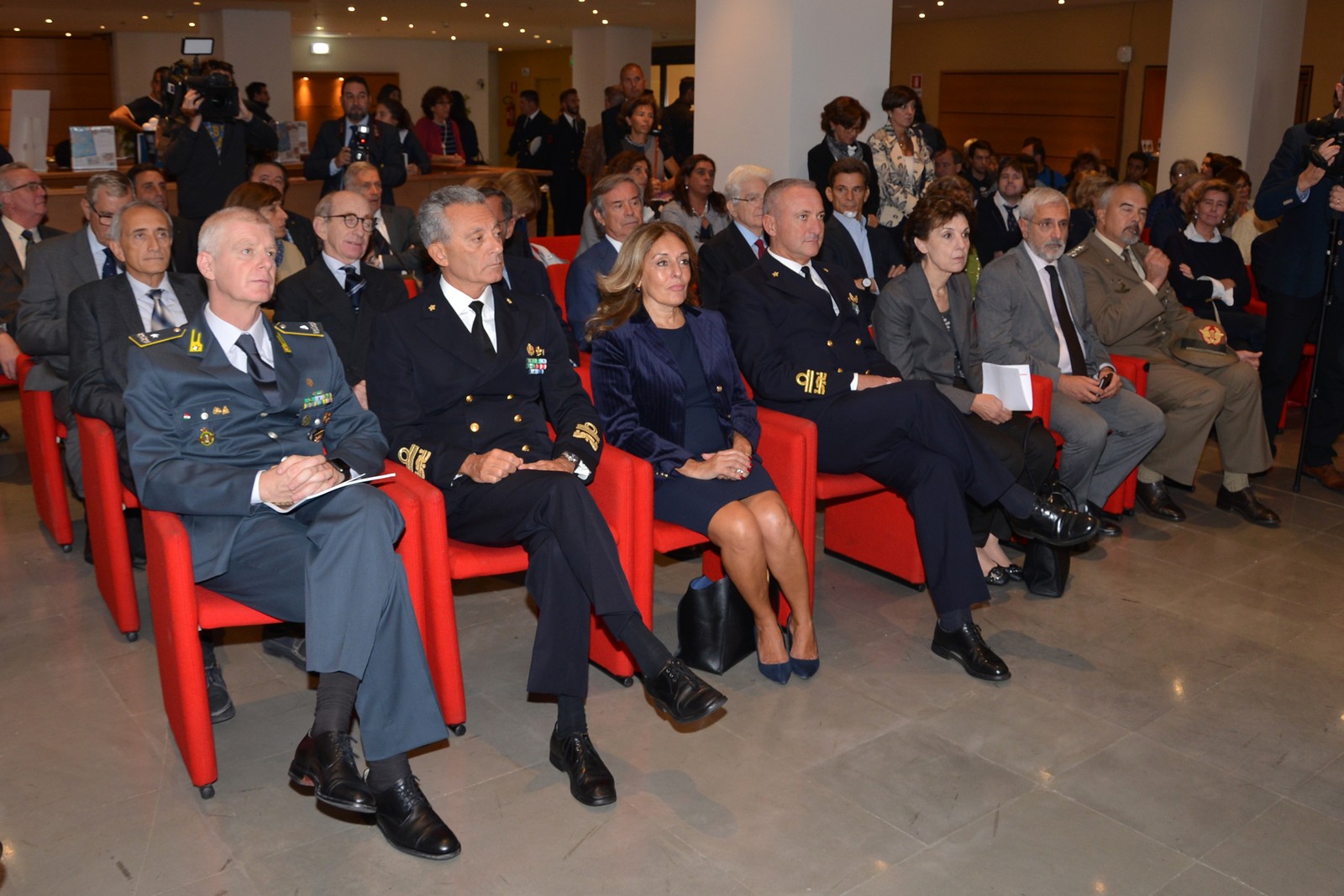 Un momento della cerimonia per il 10° anniversario della Fondazione Tender to Nave Italia