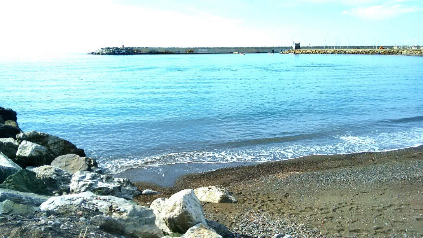 Lungomare di Lavagna: la spiaggia