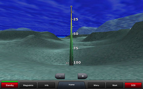 Garmin echoMap 52CV: uno screen del sistema Fish Eye